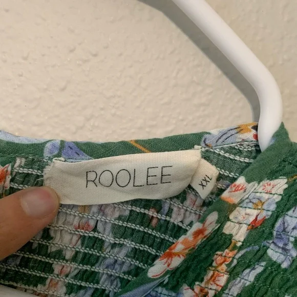 Roolee Green Floral Maxi Dress - Picture 6 of 9